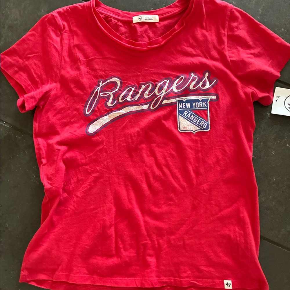 New York Rangers 47 Brand Red Tee